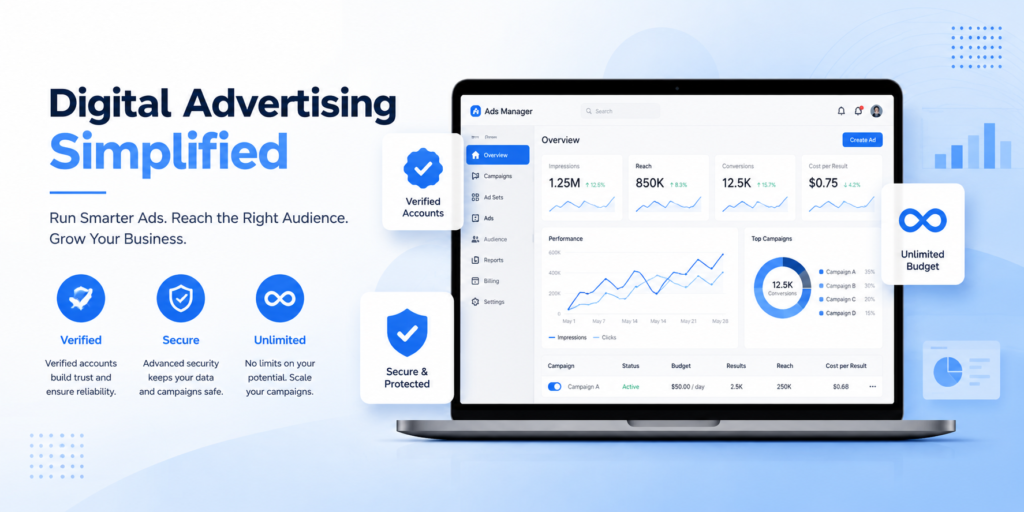 What is an agency ad account explained with dashboard illustration