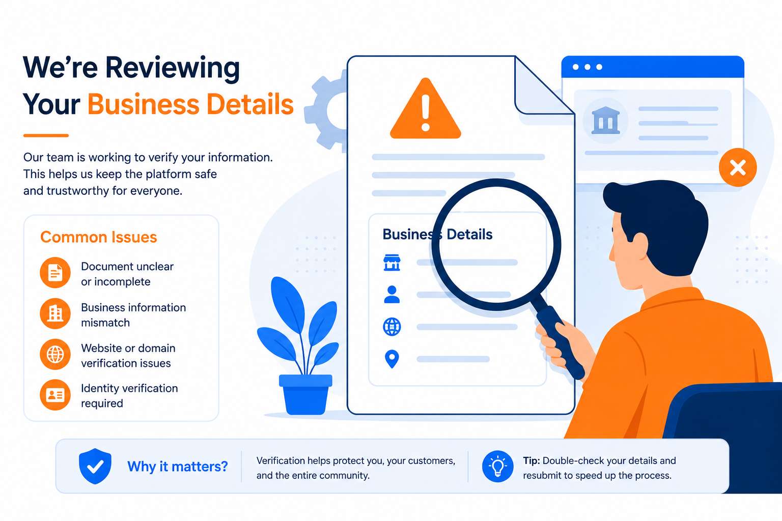 fixing a rejected verified meta business manager