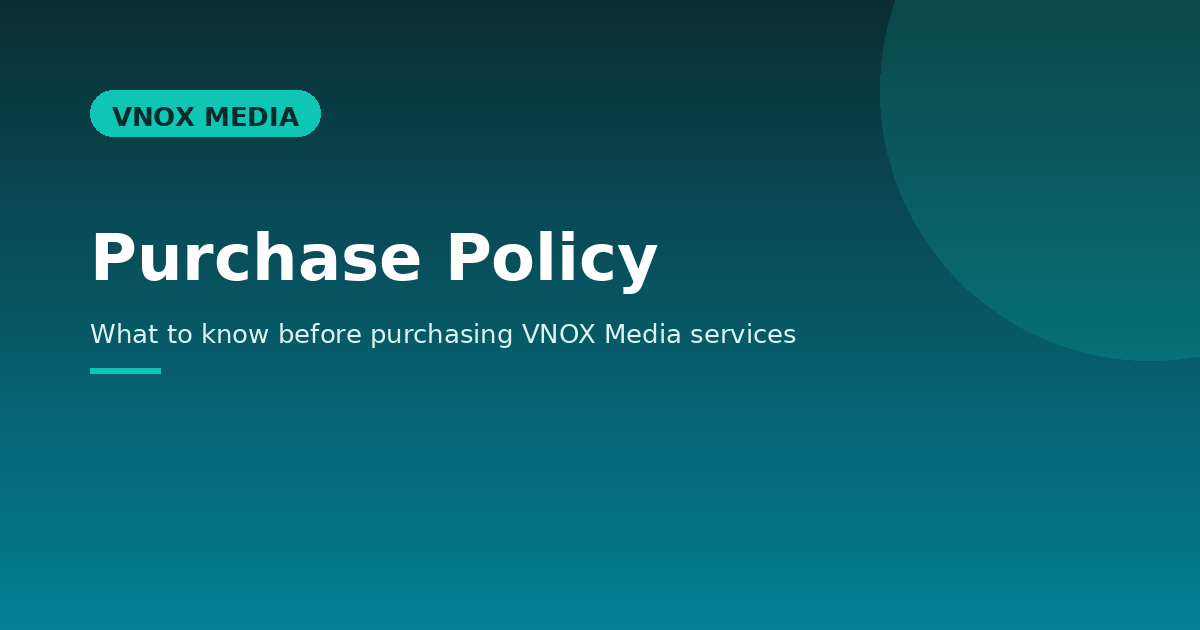 Purchase Policy