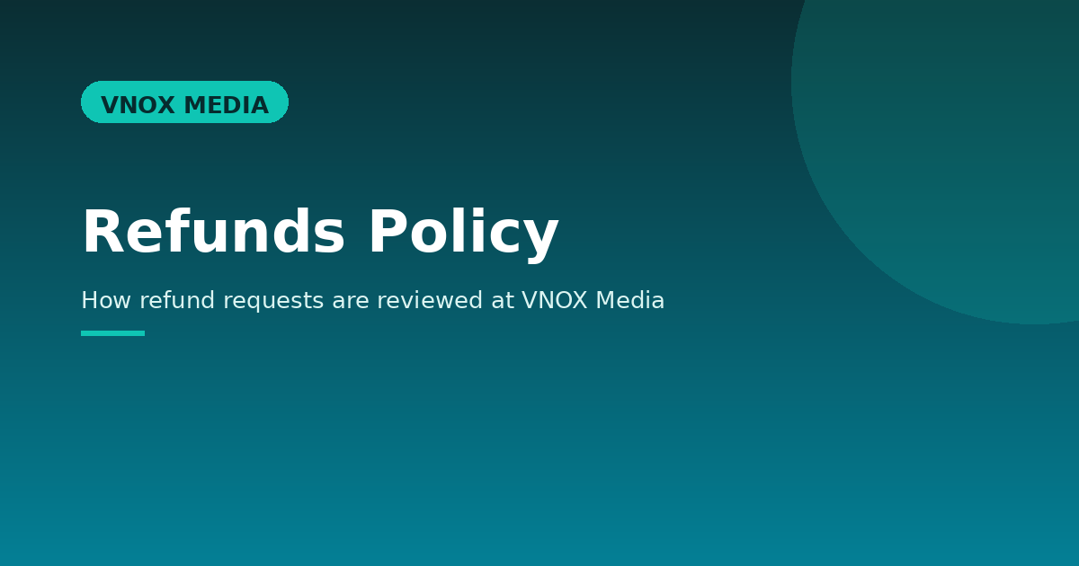 Refunds Policy
